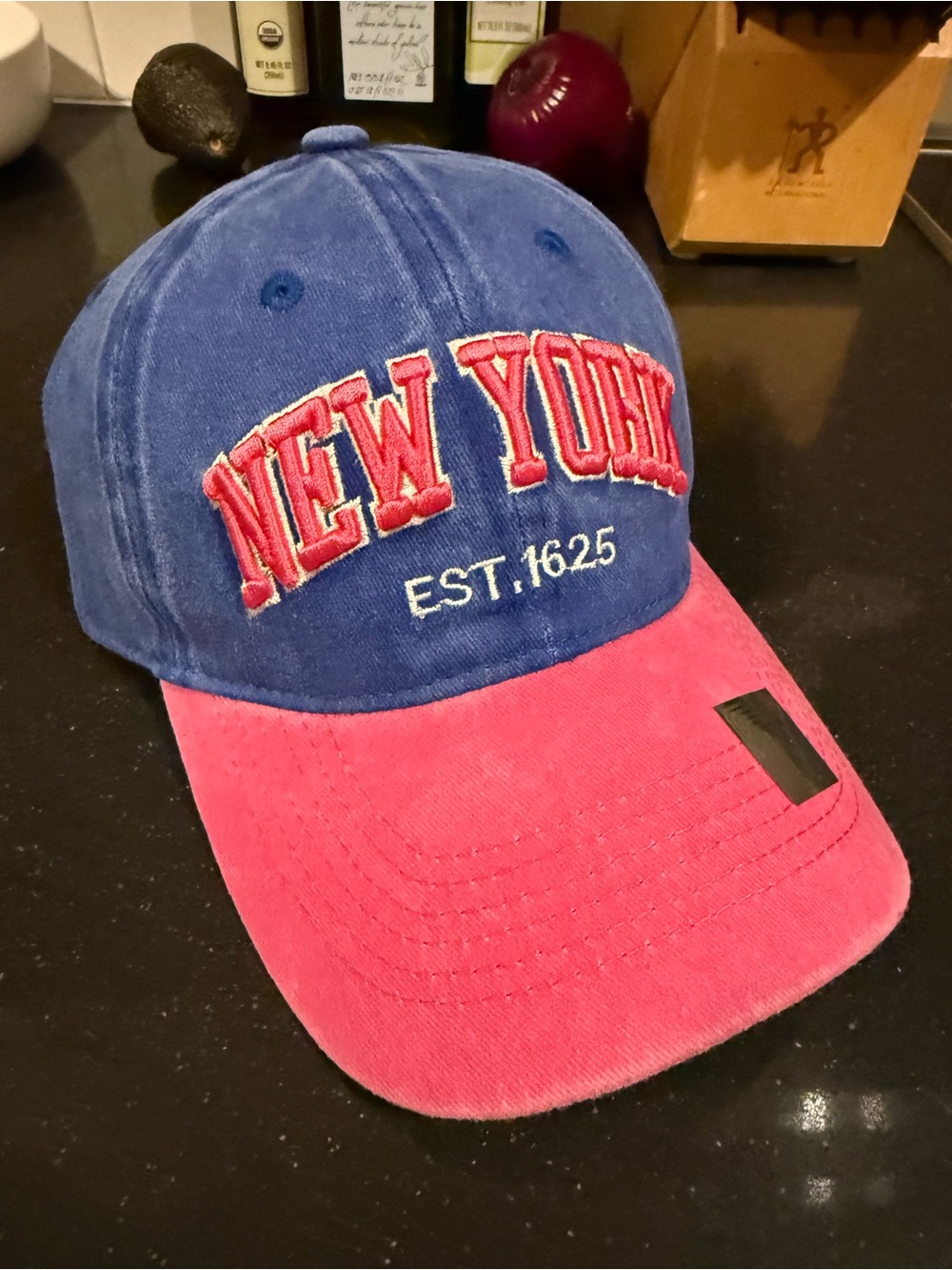 New York Blue and Pink Baseball Cap